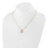 14k 3/4 carat Lab Grown Diamond VS/SI+ G+ Complete 18 inch Fashion Teardrop Necklace