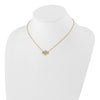14k 1/4 carat Lab Grown Diamond VS/SI+ G+ Complete Hamsa 18 inch Necklace