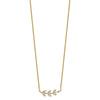 14k 3/8 carat Lab Grown Diamond VS/SI+ G+ Complete Branch with Leaves 18 inch Necklace