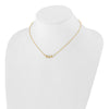 14k 3/8 carat Lab Grown Diamond VS/SI+ G+ Complete Branch with Leaves 18 inch Necklace