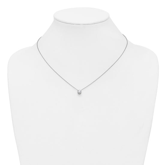 True Origin Lab Grown Diamond Solitaire Slide Necklaces