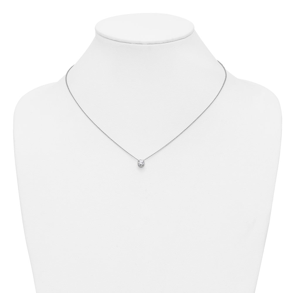 True Origin Lab Grown Diamond Solitaire Slide Necklaces