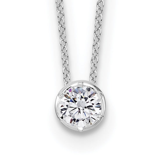 True Origin Lab Grown Diamond Solitaire Slide Necklaces