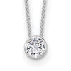 True Origin Lab Grown Diamond Solitaire Slide Necklaces