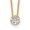 True Origin Lab Grown Diamond Solitaire Slide Necklaces