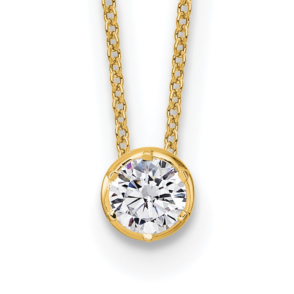 True Origin Lab Grown Diamond Solitaire Slide Necklaces