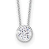 True Origin Lab Grown Diamond Solitaire Slide Necklaces