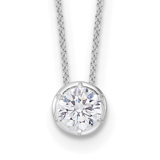 True Origin Lab Grown Diamond Solitaire Slide Necklaces