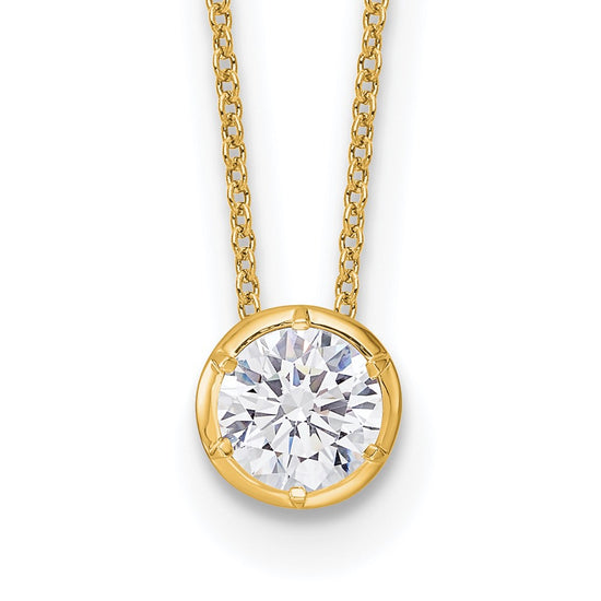 True Origin Lab Grown Diamond Solitaire Slide Necklaces