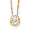 True Origin Lab Grown Diamond Solitaire Slide Necklaces