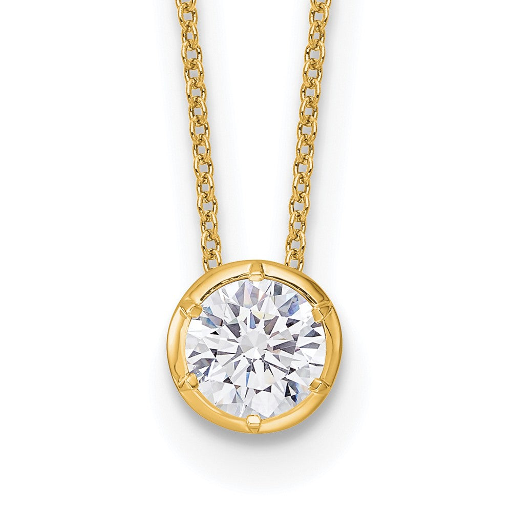 True Origin Lab Grown Diamond Solitaire Slide Necklaces