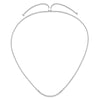 14k White Gold 1/2 carat Lab Grown Diamond VS/SI+ G+ Adjustable up to 24 inch Tennis Style Bolo Necklace