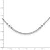 14k White Gold 1/2 carat Lab Grown Diamond VS/SI+ G+ Adjustable up to 24 inch Tennis Style Bolo Necklace