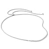 14k White Gold 1/2 carat Lab Grown Diamond VS/SI+ G+ Adjustable up to 24 inch Tennis Style Bolo Necklace