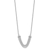 14k White Gold 2 1/6 carat Lab Grown Diamond VS/SI+ G+ Adjustable up to 24 inch Triple Row Tennis Style Bolo Necklace