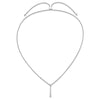 14k White Gold 1 carat Lab Grown Diamond VS/SI+ G+ Adjustable up to 24 inch Tennis Style Bolo Necklace