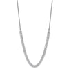 14k White Gold 3 1/3 carat Lab Grown Diamond VS/SI+ G+ Adjustable 13.5 to 24 inch Double Row Tennis Bolo Necklace