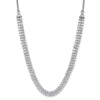 14k White Gold 3 1/3 carat Lab Grown Diamond VS/SI+ G+ Adjustable 13.5 to 24 inch Double Row Tennis Bolo Necklace