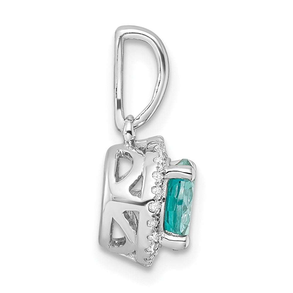 Gold Pure Serenity Diamond & Created Paraiba Jewelry