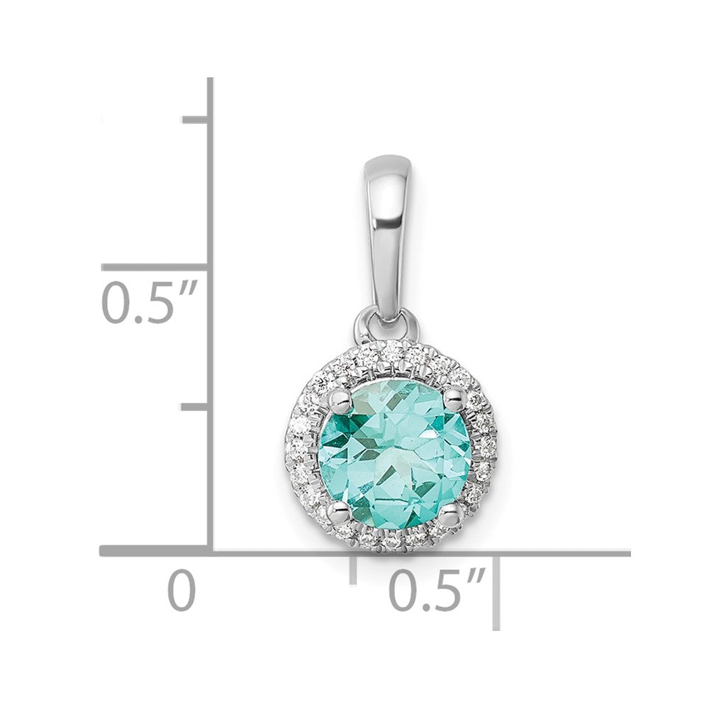 Gold Pure Serenity Diamond & Created Paraiba Jewelry