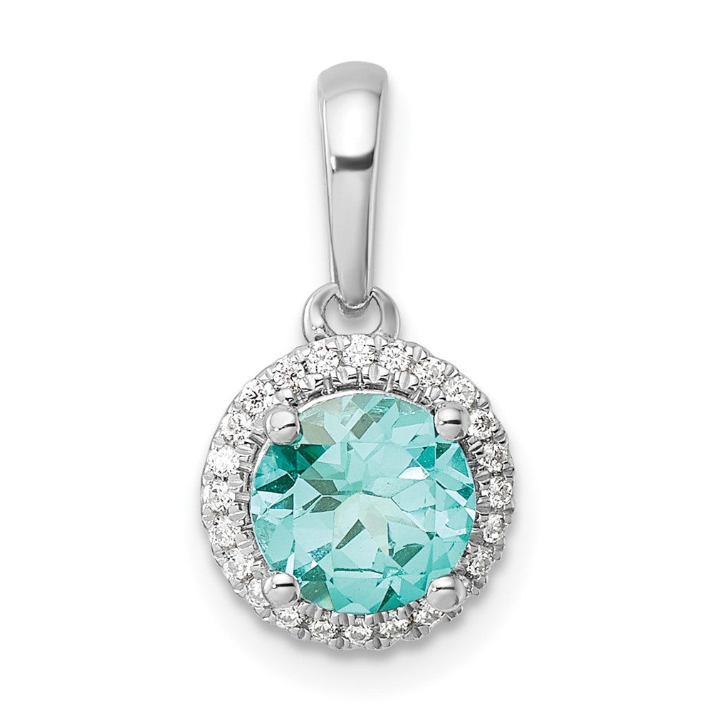 Gold Pure Serenity Diamond & Created Paraiba Jewelry
