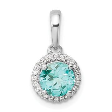 Gold Pure Serenity Diamond & Created Paraiba Jewelry