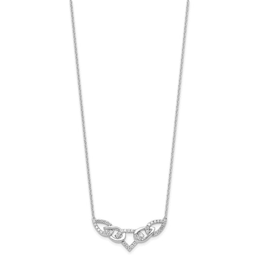 Diamond Linked Teardrop Necklaces