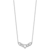 14k White Gold 1/2 carat Lab Grown Diamond VS/SI+ G+ 18 inch Fashion Teardrop Necklace