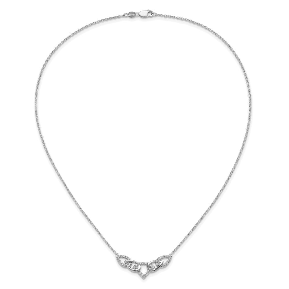Diamond Linked Teardrop Necklaces