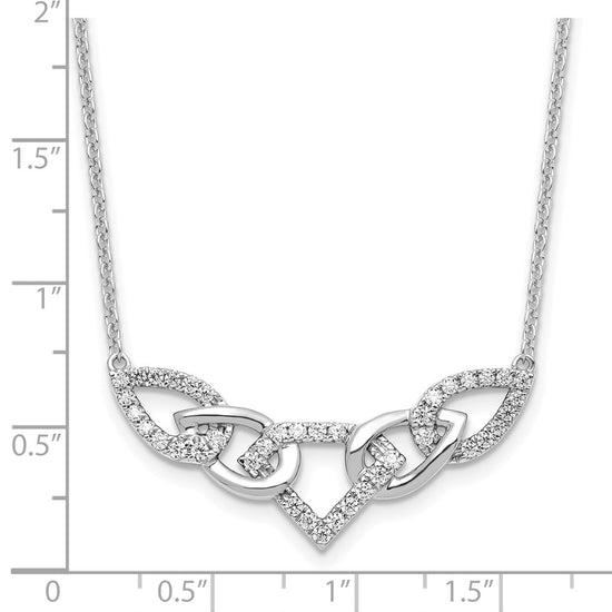 Diamond Linked Teardrop Necklaces
