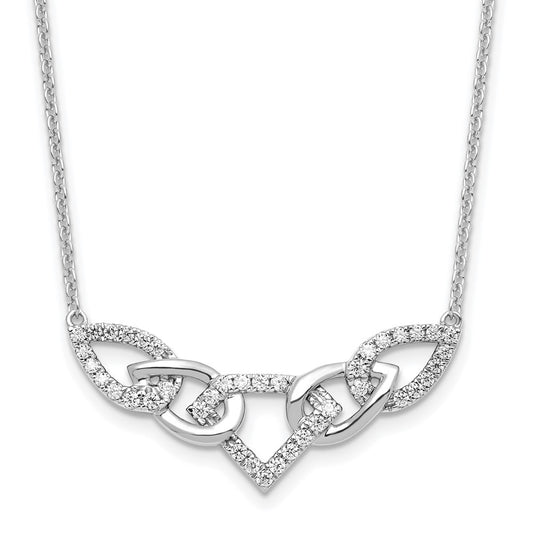 Diamond Linked Teardrop Necklaces