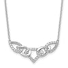14k White Gold 1/2 carat Lab Grown Diamond VS/SI+ G+ 18 inch Fashion Teardrop Necklace