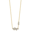 14k 1/2 carat Lab Grown Diamond VS/SI+ G+ Complete 16 inch Fashion Cluster Necklace