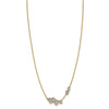 14k 1/2 carat Lab Grown Diamond VS/SI+ G+ Complete 16 inch Fashion Cluster Necklace