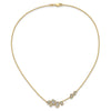 14k 1/2 carat Lab Grown Diamond VS/SI+ G+ Complete 16 inch Fashion Cluster Necklace