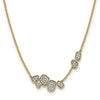 14k 1/2 carat Lab Grown Diamond VS/SI+ G+ Complete 16 inch Fashion Cluster Necklace
