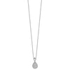 14k White Gold 1/5 carat Lab Grown Diamond VS/SI+ G+ Complete 18 inch Teardrop Pendant Necklace