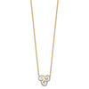 14k 1/4 carat Lab Grown Diamond VS/SI+ G+ Complete Swirls 18 inch Necklace