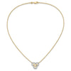 14k 1/4 carat Lab Grown Diamond VS/SI+ G+ Complete Swirls 18 inch Necklace