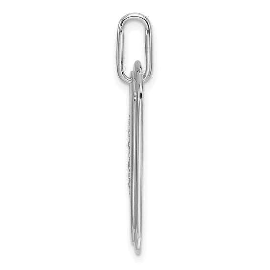 Diamond Initial Dog Tag Charms