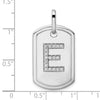 Diamond Initial Dog Tag Charms