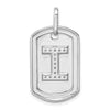 Diamond Initial Dog Tag Charms