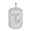 Diamond Initial Dog Tag Charms