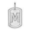 Diamond Initial Dog Tag Charms