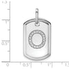 Diamond Initial Dog Tag Charms