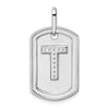 Diamond Initial Dog Tag Charms