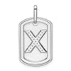 Diamond Initial Dog Tag Charms