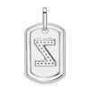 Diamond Initial Dog Tag Charms