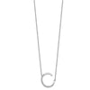 Sideways Diamond Initial Necklaces