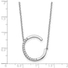 Sideways Diamond Initial Necklaces